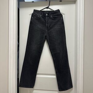 Denim Forum Joni High Rise Straight Leg Jeans